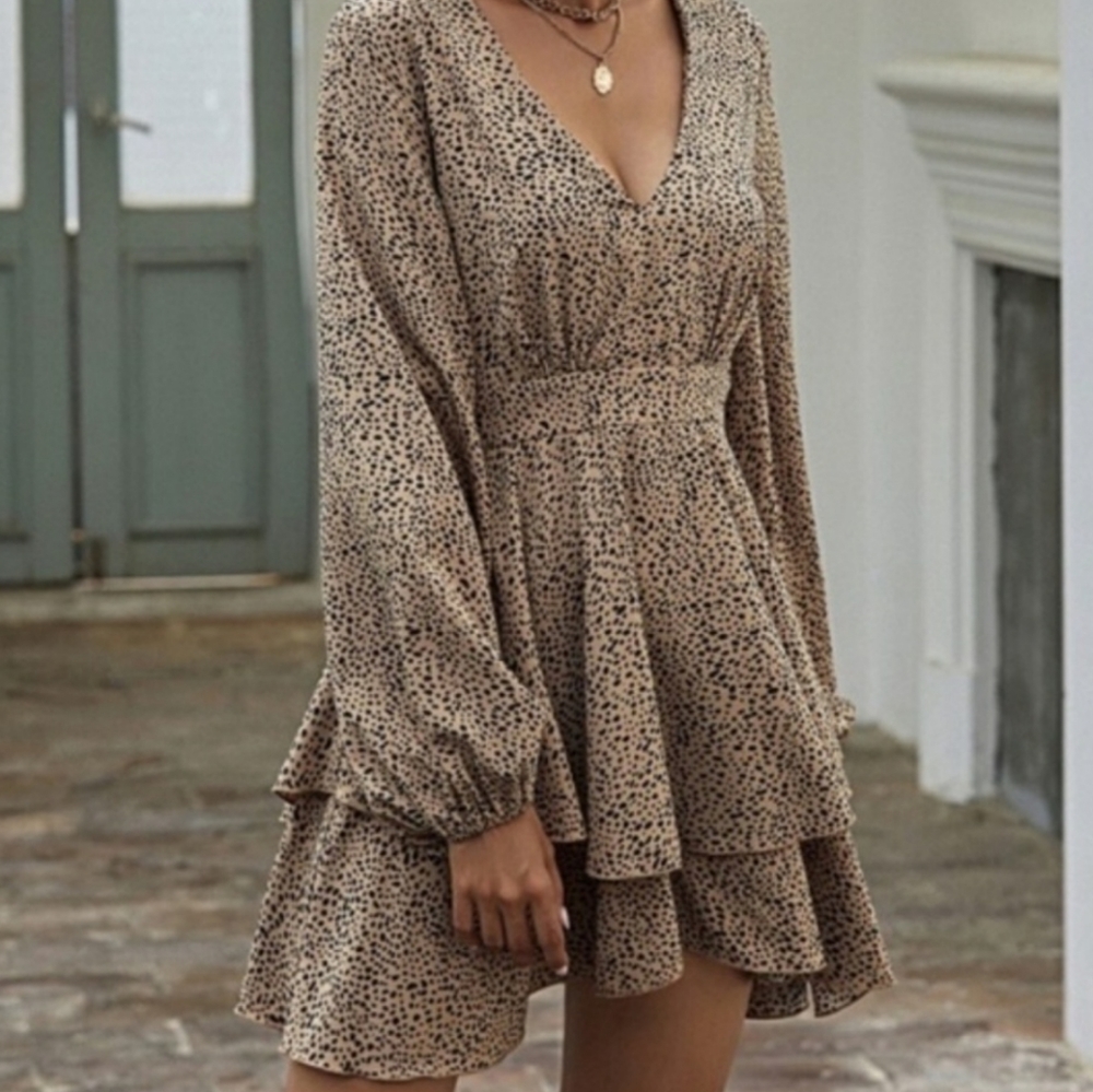 Mini Dress in🐆Leopard Print
